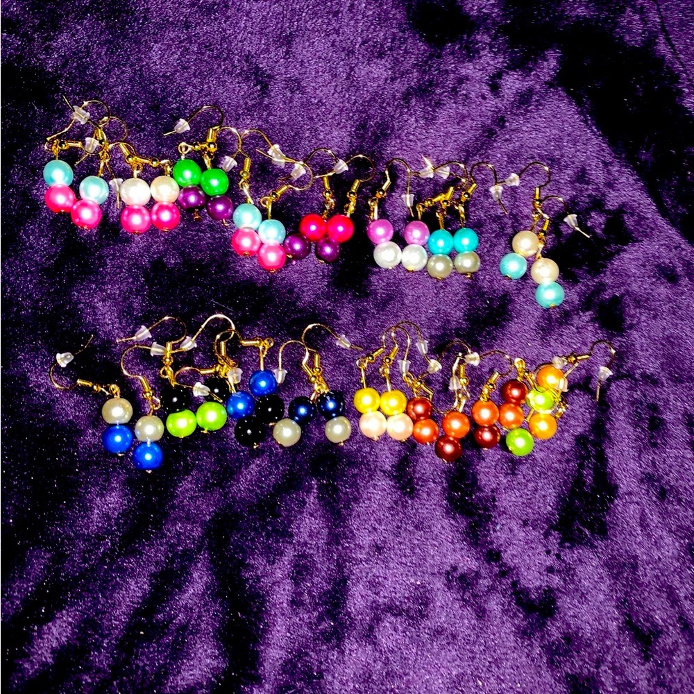 Surprise gold pack of Pearl beaded earrings